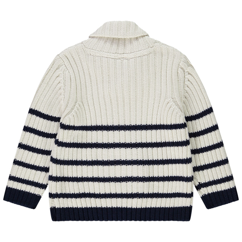 Πουλόβερ πλεκτό με ρίγες για bebe αγόρι 