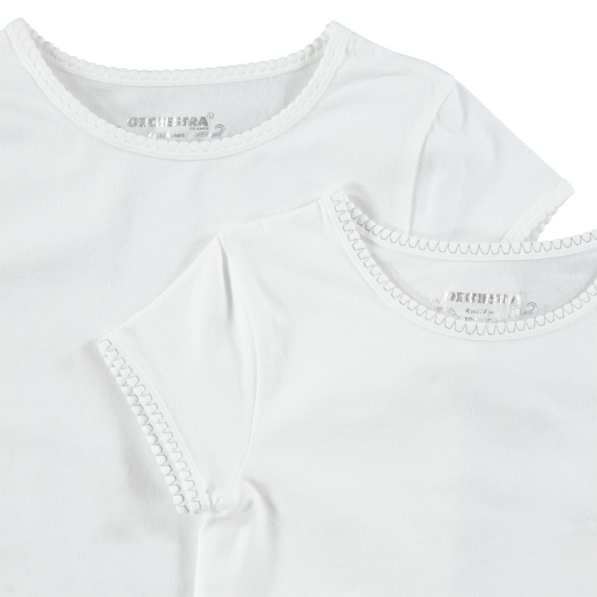 Παιδικά - Σετ 2 μονόχρωμα ζέρσεϊ φανελάκια με τυπωμένο λογότυπο 