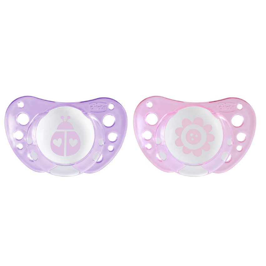 Physio Air Ορθοδοντική Πιπίλα Ροζ 0-6m+ 2τμχ 