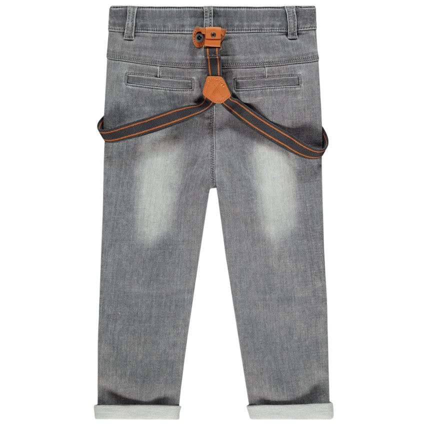 Jean στυλ ξεβαμμένο με τιράντες αφαιρούμενες και σχέδια Mickey Disney  Additional Jean στυλ ξεβαμμένο με τιράντες αφαιρούμενες και σχέδια Mickey Disney