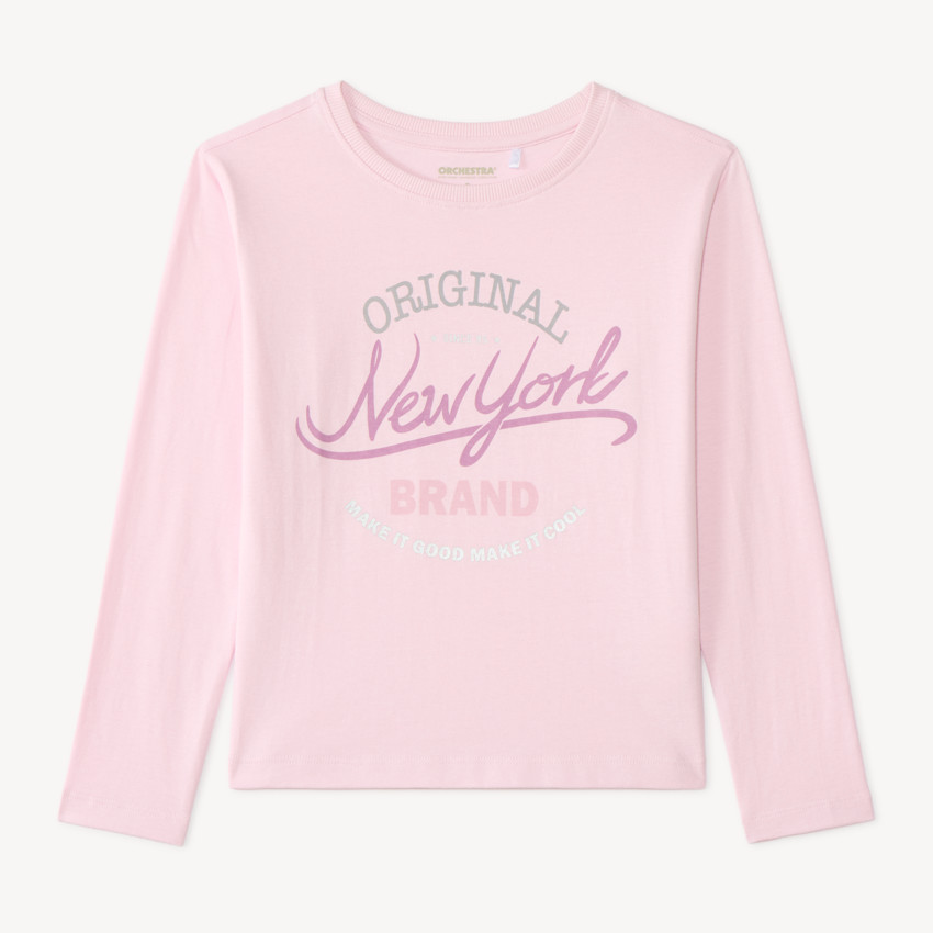 T-shirt με μακριά μανίκια για κορίτσια με σχέδιο 