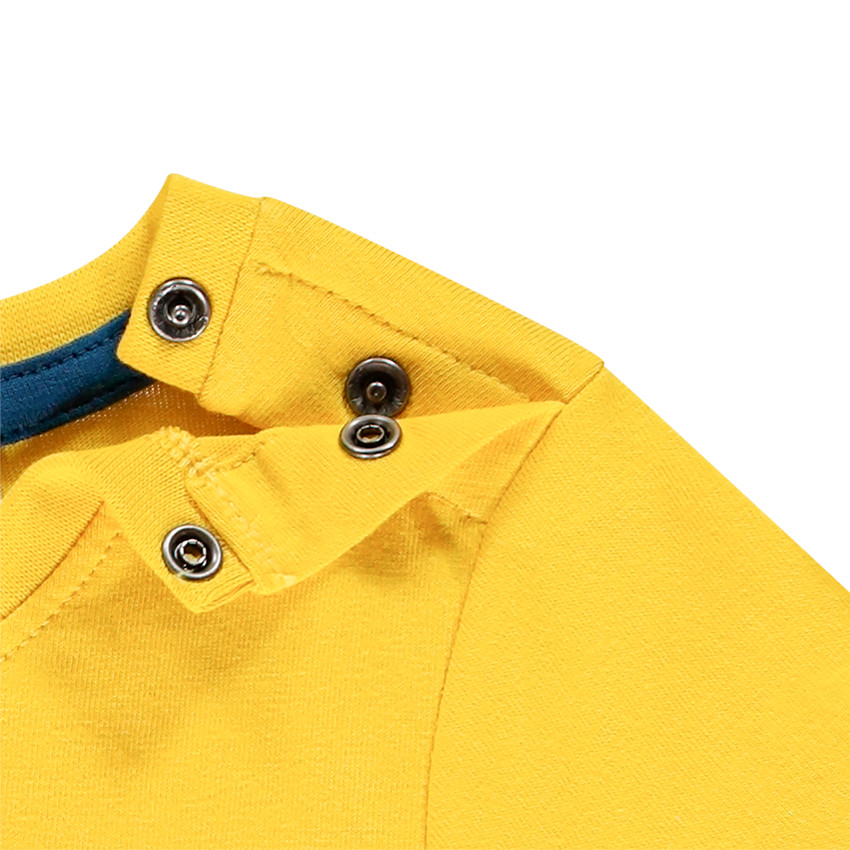 T-shirt κοντομάνικο κίτρινο  με οργανικό βαμβάκι για bebe αγόρι  Additional T-shirt κοντομάνικο κίτρινο  με οργανικό βαμβάκι για bebe αγόρι