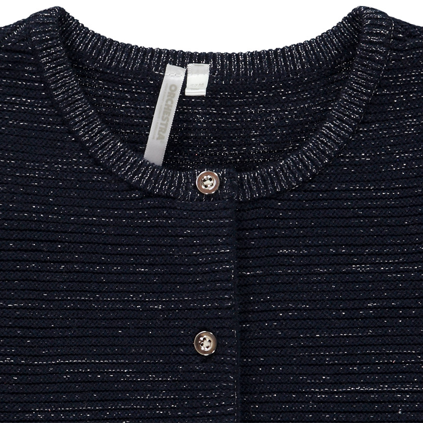 Ζακέτα πλεκτό με φαντεζί glitter για κορίτσι 