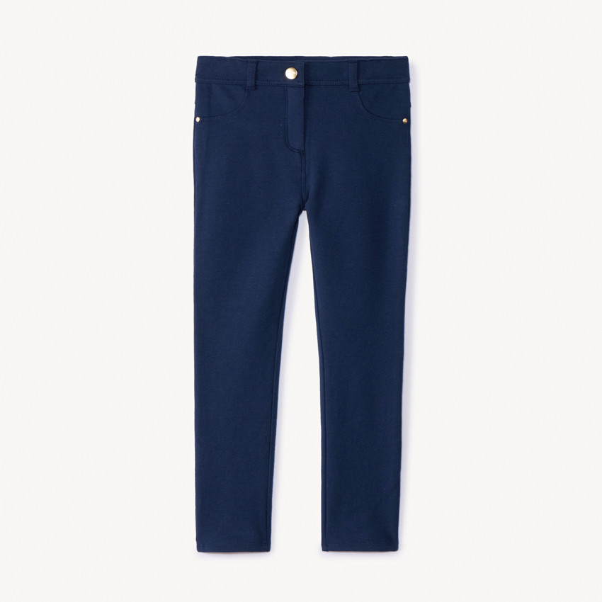 Παντελόνι skinny από molleton για κορίτσι  Additional Παντελόνι skinny από molleton για κορίτσι