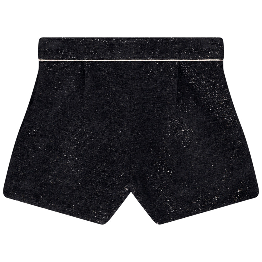 Short en jacquard avec liserés brillants pour fille   Additional Short en jacquard avec liserés brillants pour fille