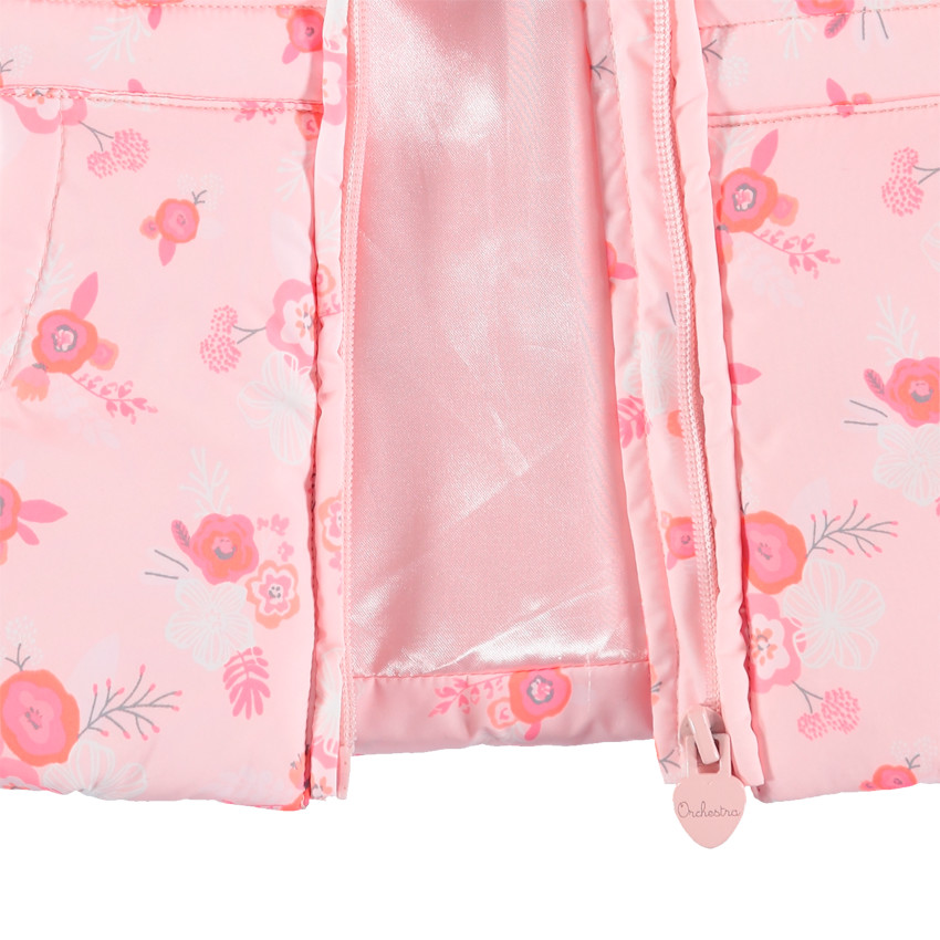 Αμάνικο καπιτονέ μπουφάν με επένδυση σατινέ 