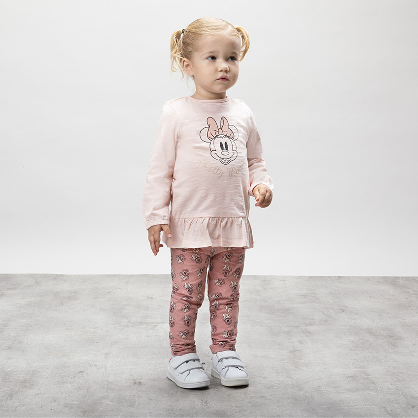 Ensemble avec tunique print Minnie Disney et legging imprimé all-over 