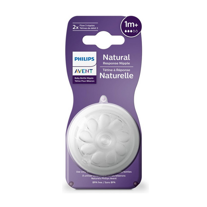 Θηλή μαλακής σιλικόνης Natural Response 1m+ AVENT 