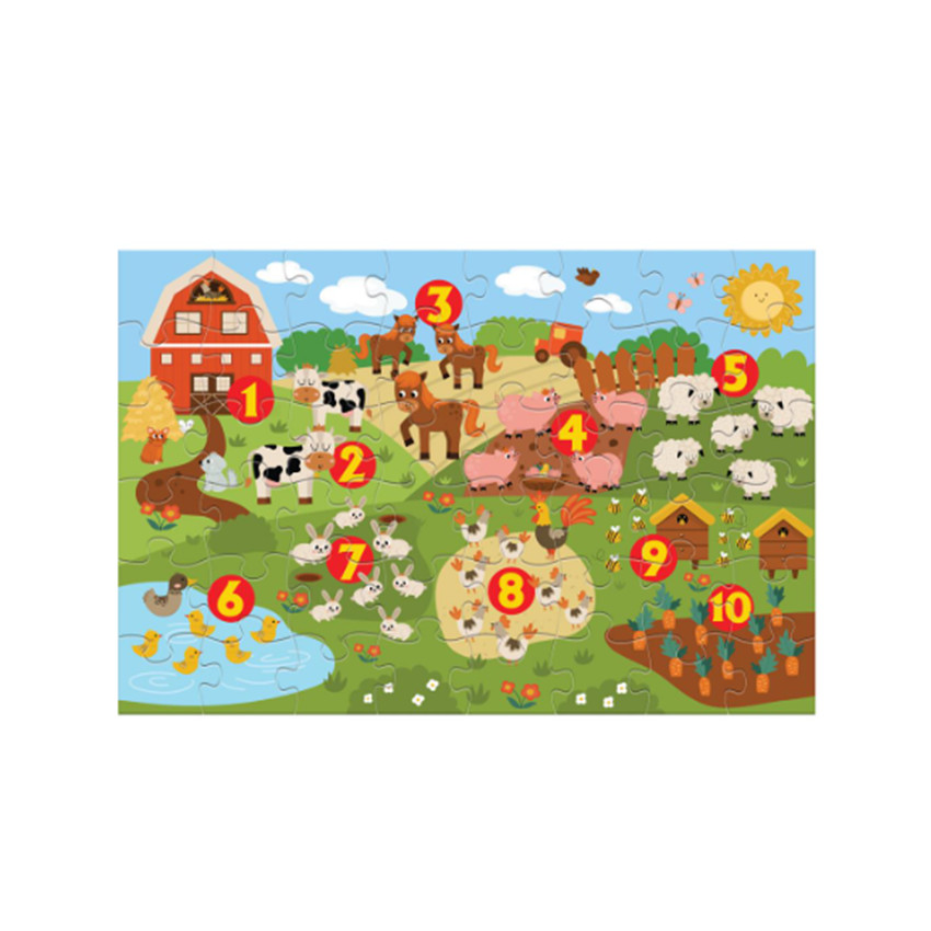 Puzzle Δαπέδου 48Tem 90X60Ek Αριθμοί  Luna 