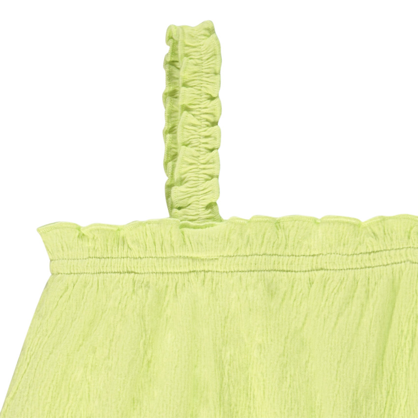 Αμάνικο μπλουζάκι με εφέ μπαλόνι και τιράντες με βολάν για κορίτσι  Additional Αμάνικο μπλουζάκι με εφέ μπαλόνι και τιράντες με βολάν για κορίτσι