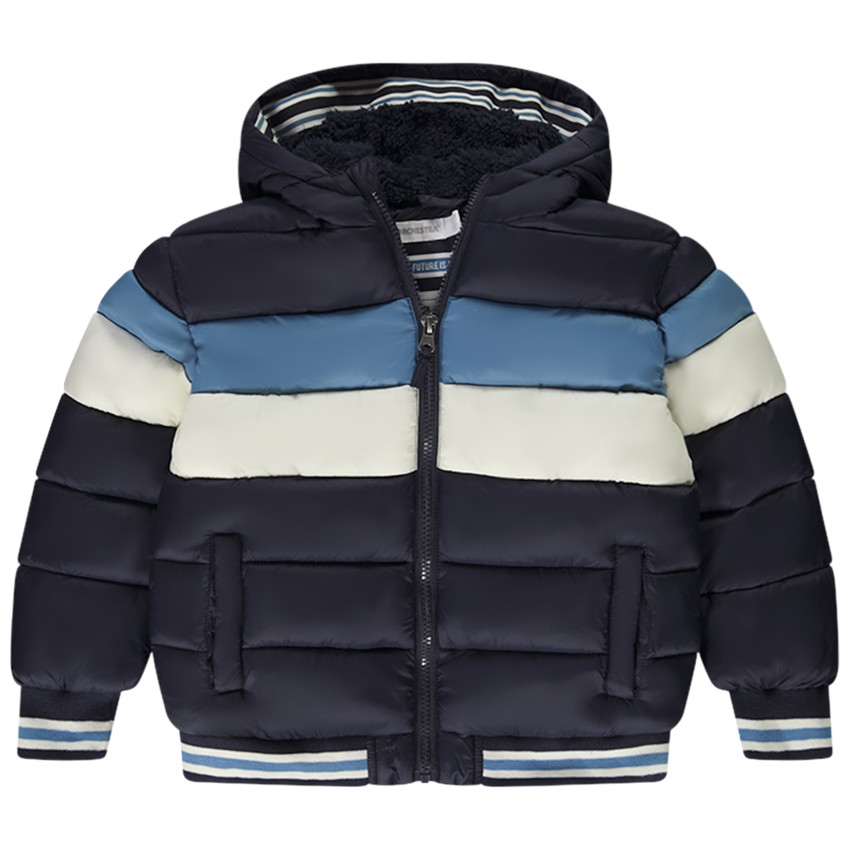 Μπουφάν effet color block με επένδυση sherpa για αγόρι 