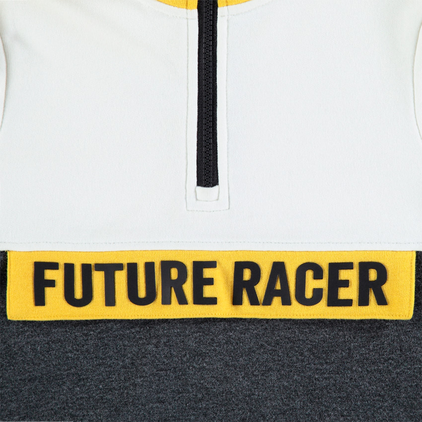 Φούτερ με κουκούλα molleton για αγόρι 