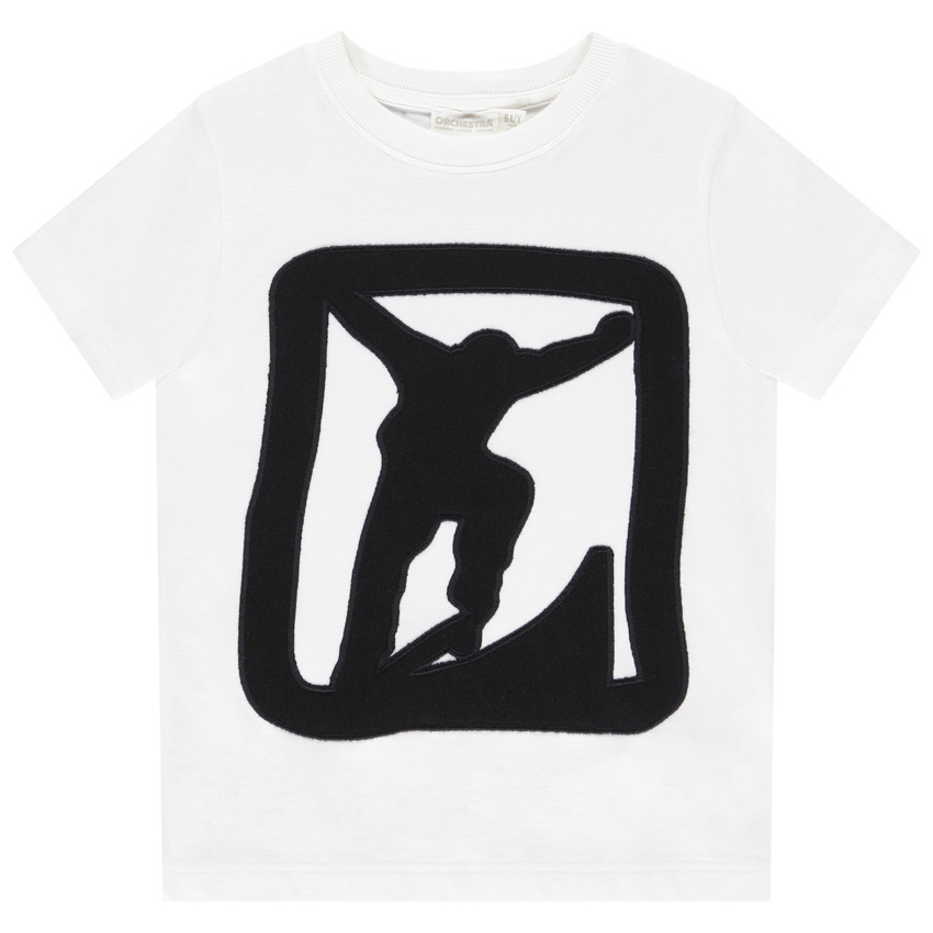 Κοντομάνικο μπλουζάκι με patch για αγόρι 