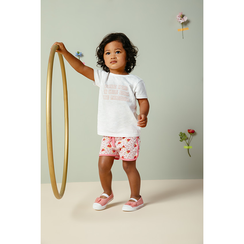 T-shirt κοντομάνικο με οργανικό βαμβάκι με μήνυμα 