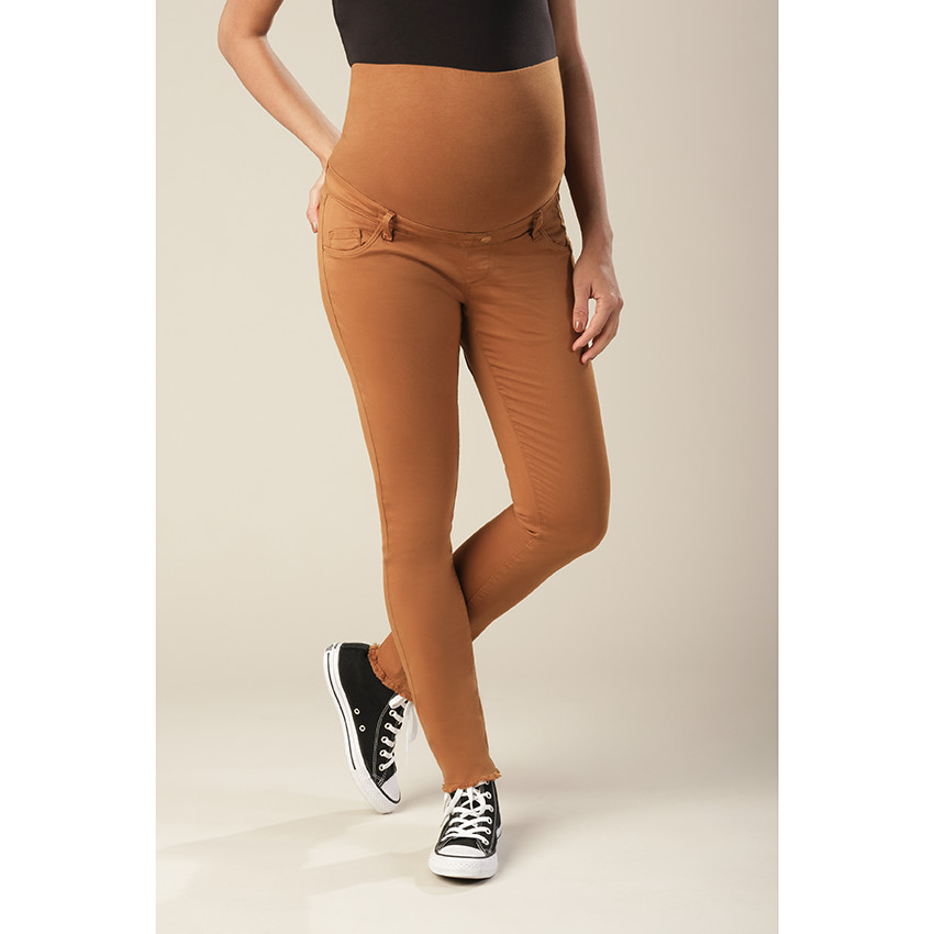 Pantalon de grossesse coupe slim avec bandeau haut 