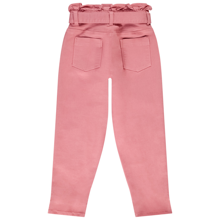 Τζιν paperbag με ζώνη για κορίτσι 