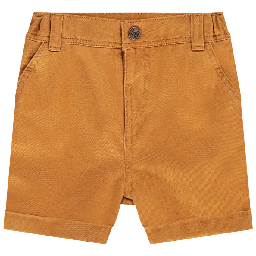 Bermuda uni en coton pour bébé garçon 