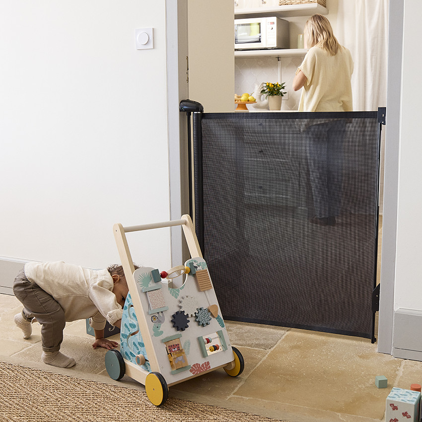 Ανασυρόμενο Φράγμα Ασφαλείας 150 cm Μαύρο 