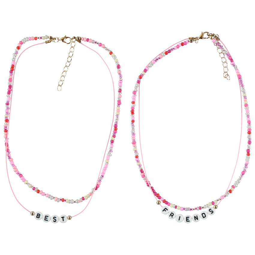 Σετ από 2 κολιέ με πέρλες Best Friends για κορίτσι 