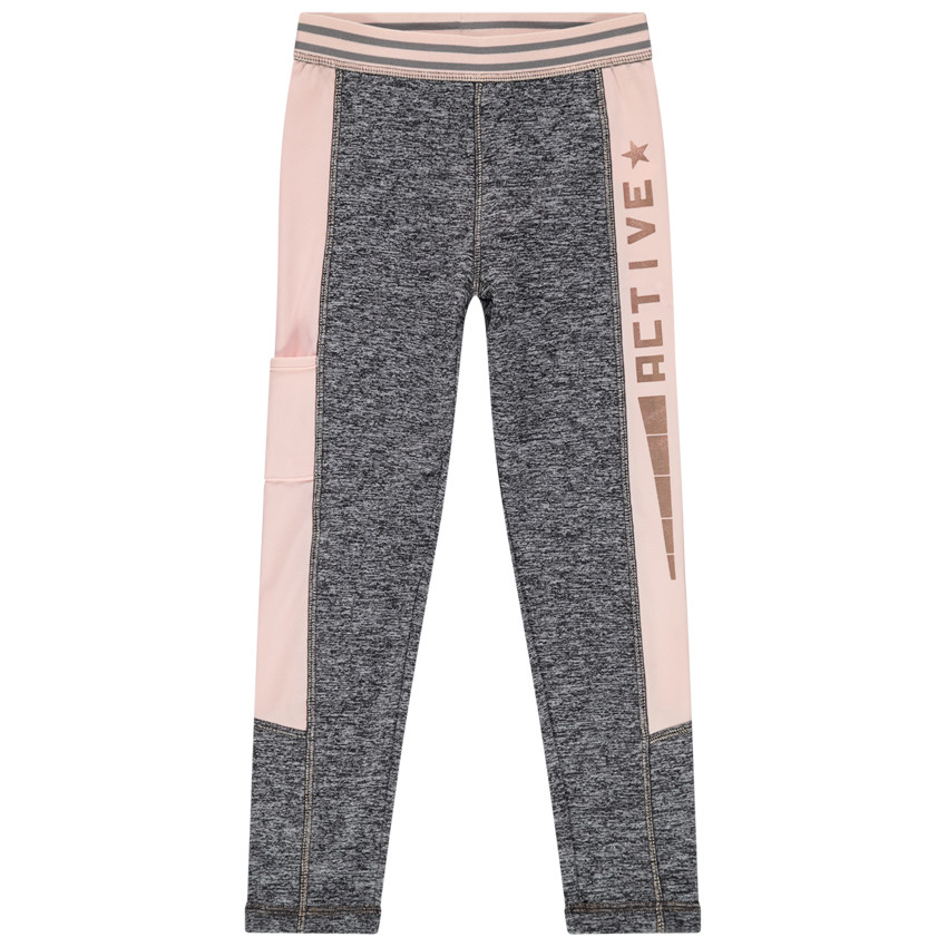 Κολάν σπορ με ρίγες ροζs για κορίτσι 