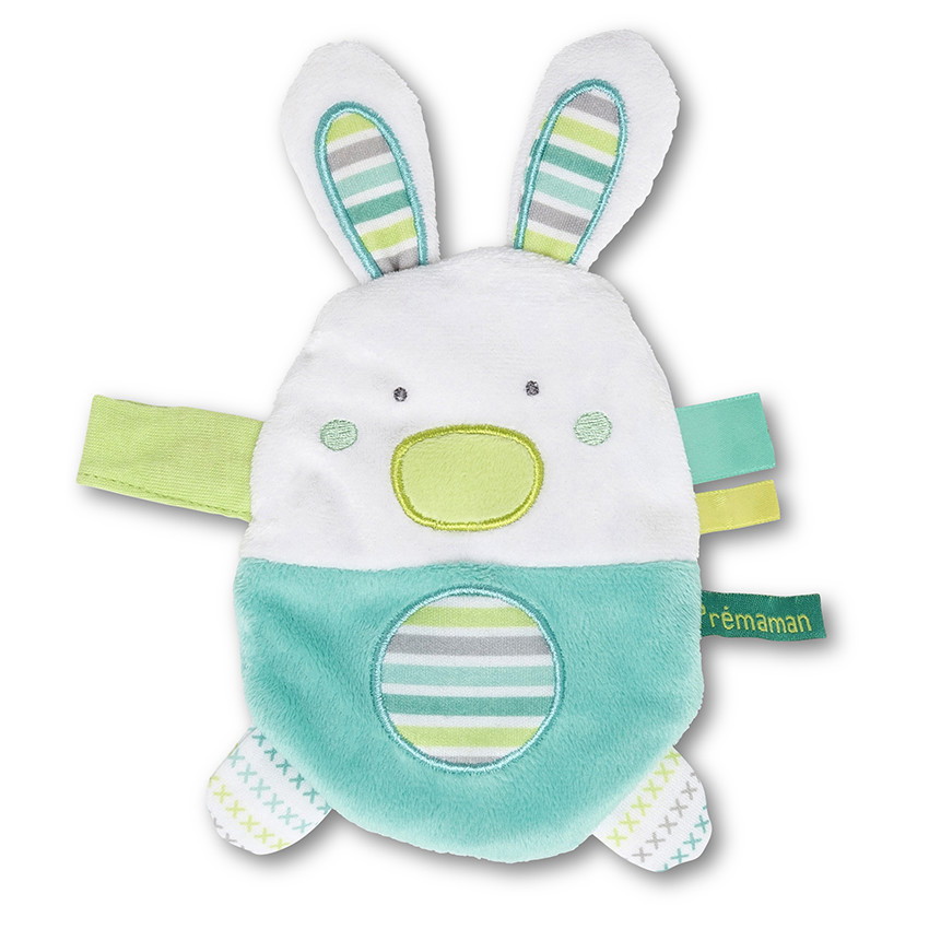 Doudou forme lapin en velours   Additional Doudou forme lapin en velours