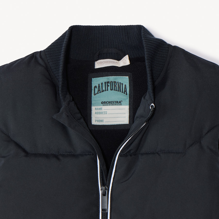 Doudoune sans manches unie matelassée pour garçon 