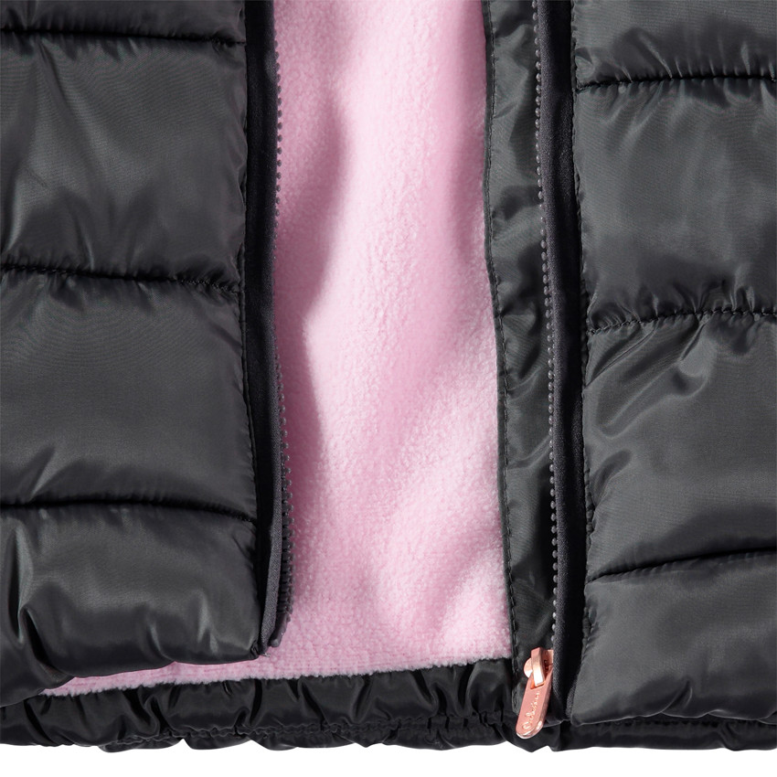 Καπιτονέ μπουφάν με κουκούλα και επένδυση φλις 