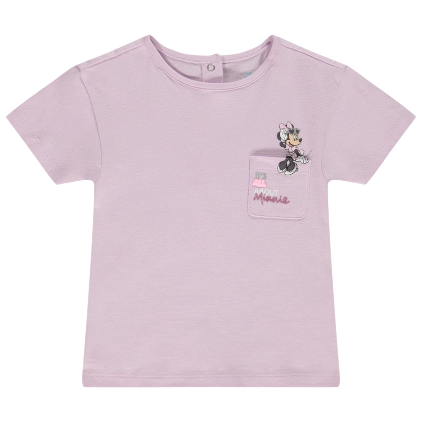 Κοντομάνικο μπλουζάκι από jersey με σχέδιο Minnie Disney για μωρό κορίτσι 