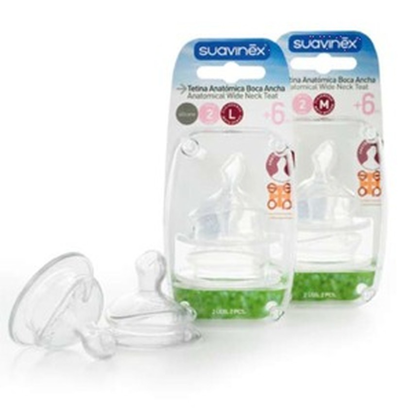 Ανατομική θηλή σιλικόνης S2 L - 2τμχ 