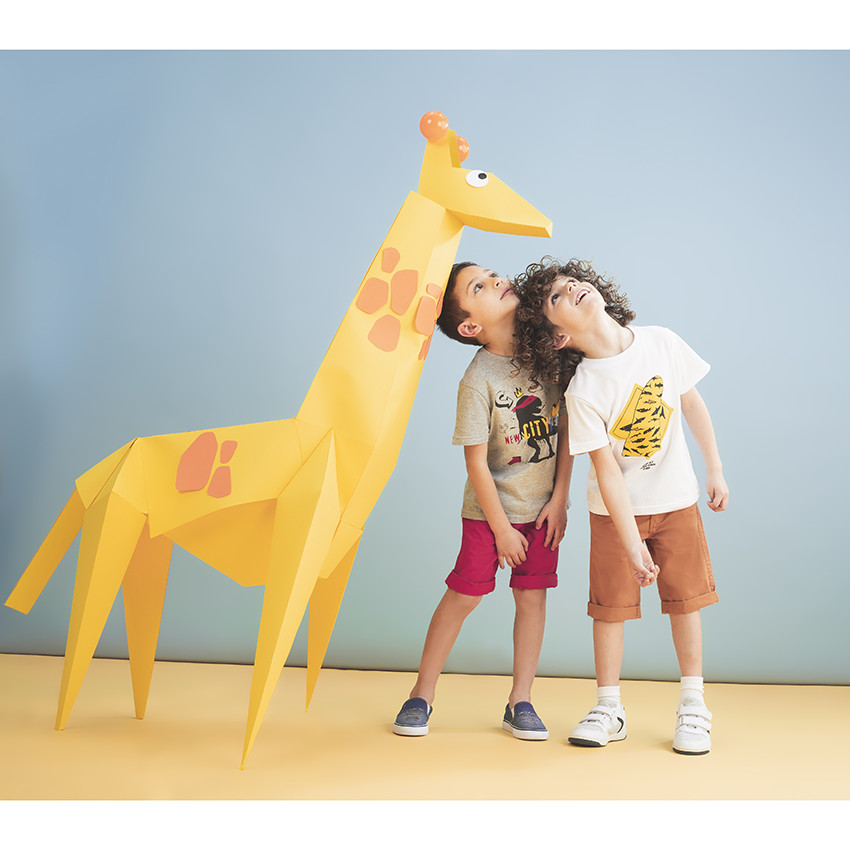 Βερμούδα από βαμβακερό ύφασμα με ρυθμιζόμενη ζώνη 