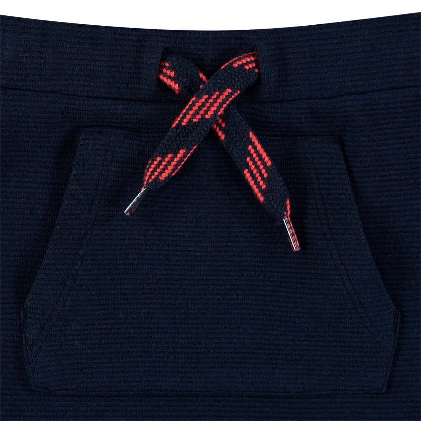 Jogging en molleton motif fusée et poche kangourou 