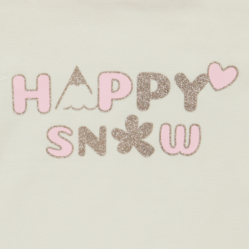 Σετ jogging 2 τμχ. molleton με σχέδιο glitter για κορίτσι 