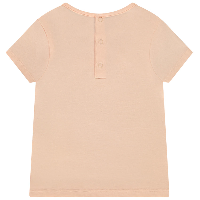 T-shirt κοντομάνικο με λουλούδια για κορίτσι μωρού 