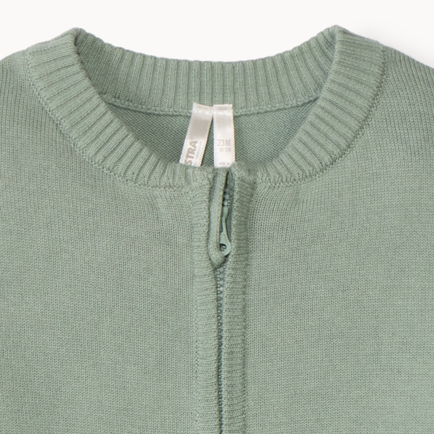 Γυμνός μπουφάν με φερμουάρ για μωρό αγόρι. 