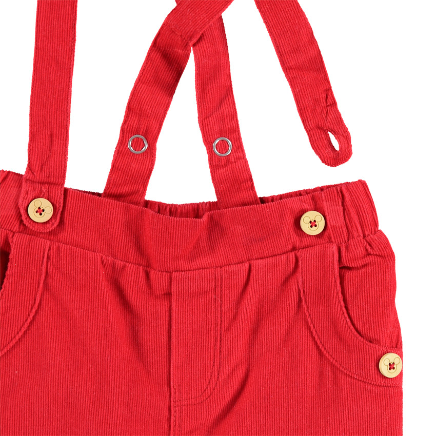 Σύνολο μπλούζα με στάμπα Μίκυ και παντελόνι από βελούδο κοτλέ 