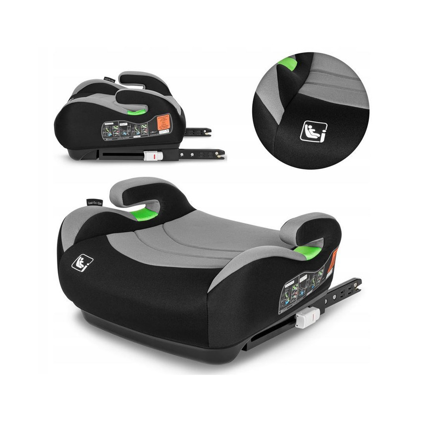 Lionelo Luuk Fix i-Size κάθισμα αυτοκινήτου isofix 22-36kg Gray Stone 