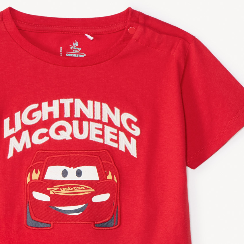 Σέτ 2 τεμαχίων μπλούζα + σόρτς Flash McQueen Disney-Pixar για μωρά αγόρια 