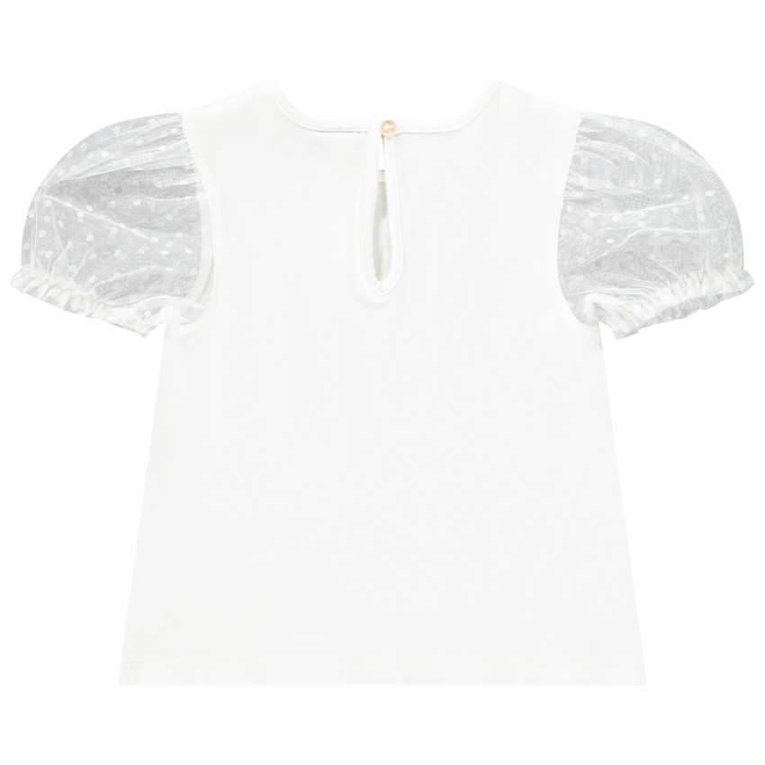 T-shirt κοντομάνικο με τούλι για bebe κορίτσι  Additional T-shirt κοντομάνικο με τούλι για bebe κορίτσι