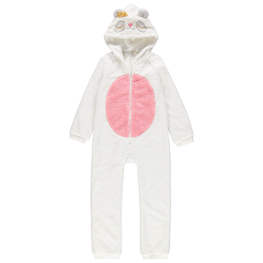 Surpyjama panda en sherpa avec oreilles en relief 