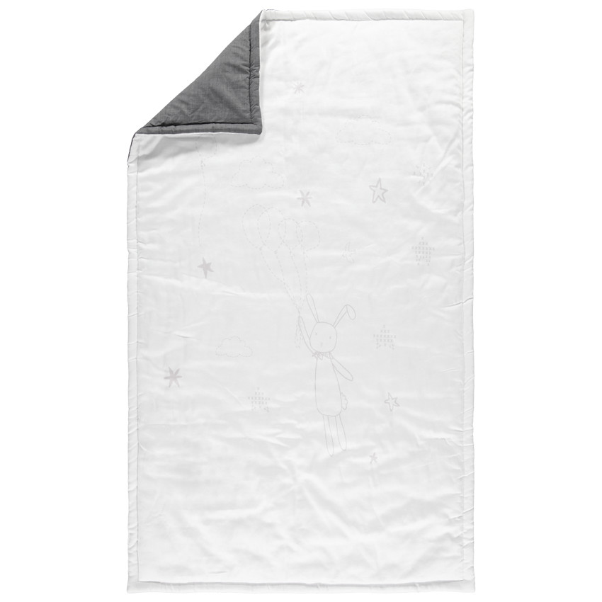 Πάπλωμα με όμορφα μοτίβα και πίσω πλευρά σε αντίθεση  