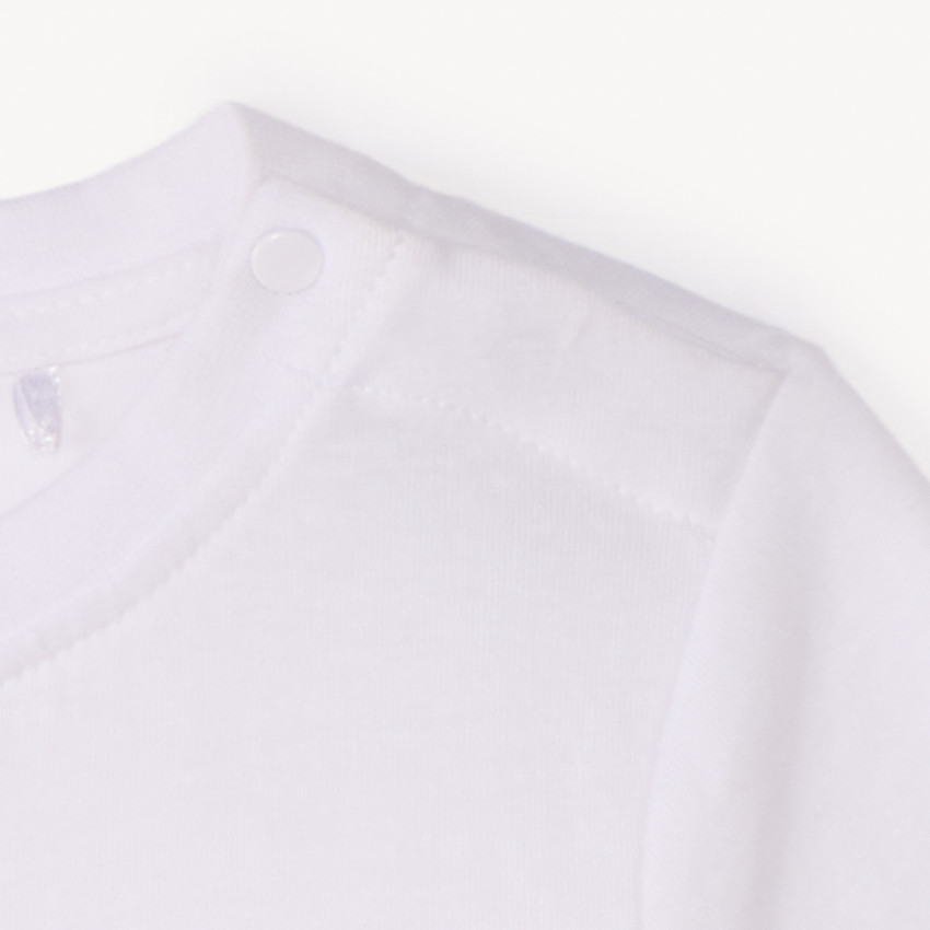 T-shirt à manches courtes uni avec imprimé fantaisie pour bébé garçon 