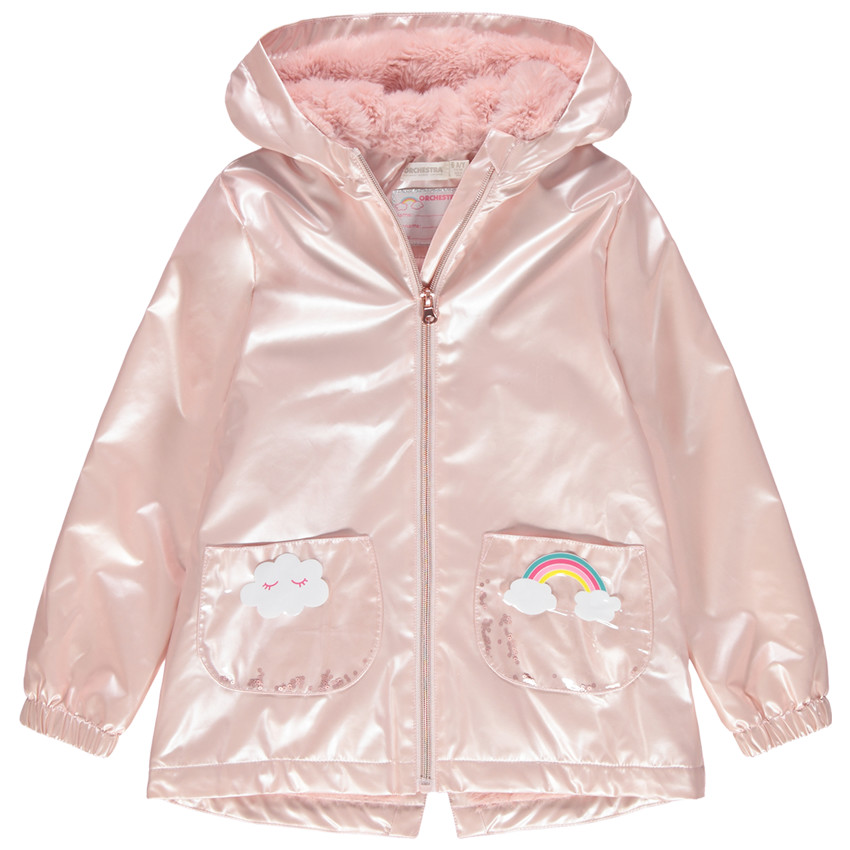 Παρκά από καουτσούκ με περλέ εφέ και επένδυση sherpa  Additional Παρκά από καουτσούκ με περλέ εφέ και επένδυση sherpa