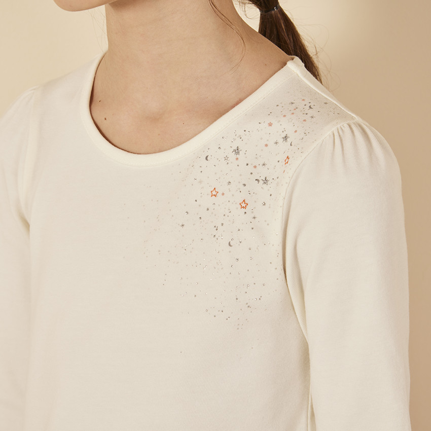 "Φόρεμα bi-matière 2 σε 1 με δίχτυ σε δύο χρώματα για κορίτσι" 