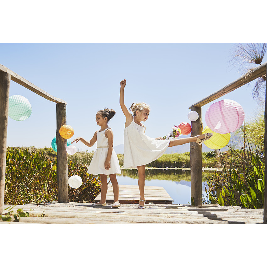 Γιορτινό φόρεμα σε jacquard για κορίτσια 