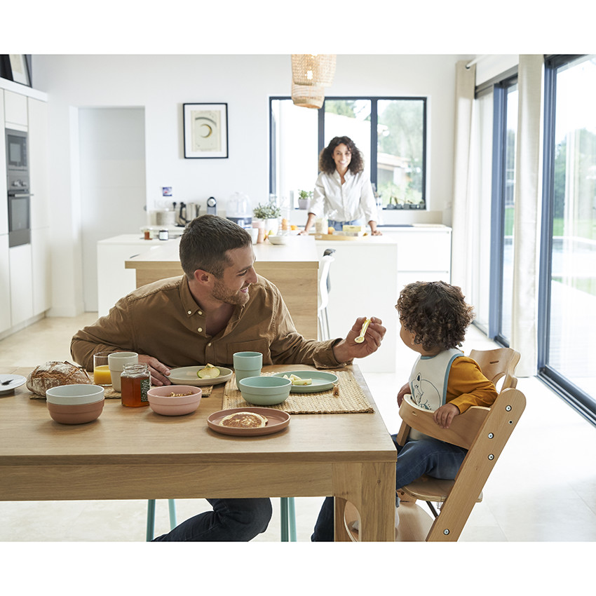 Εξελιγμένη καρέκλα φαγητού Zeta 2 με δίσκο - Γκρι ανθρακί 