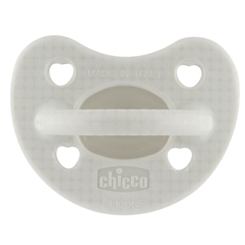 Chicco Physio Luxe Πιπίλα Σιλικόνης Γκρί 2-6m 1τμχ 