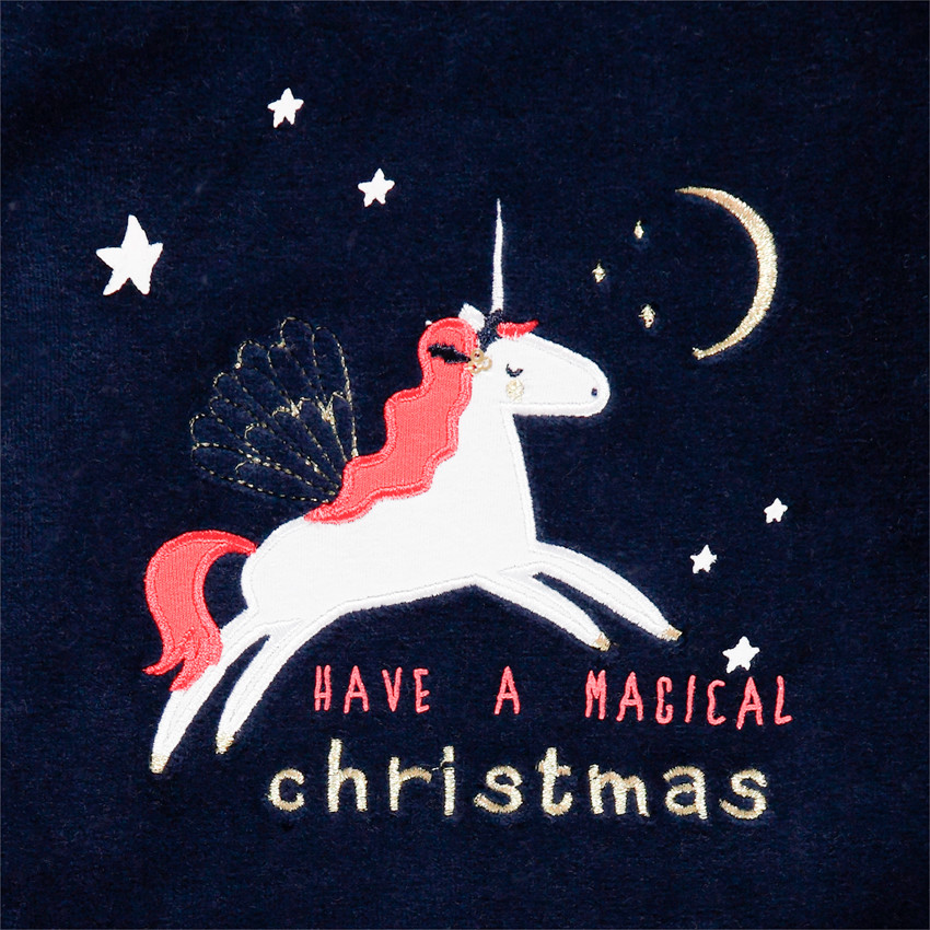 Pyjama de Noël à licornes printées  