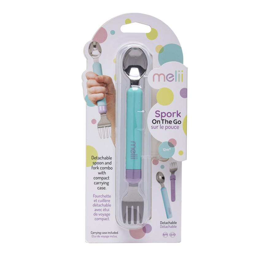 Spork On The Go Σε Θήκη Mint/Purple Melii 