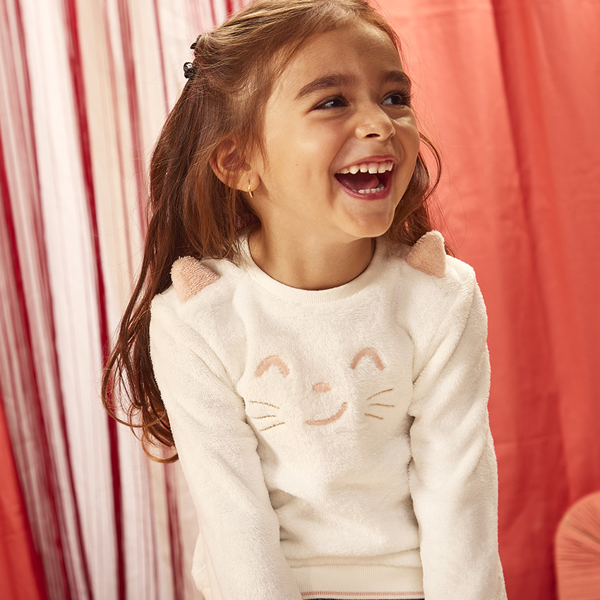 Φούτερ fantaisie από sherpa για bebe κορίτσι 