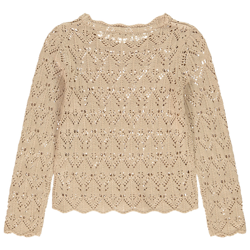 Πουλόβερ ajouré για κορίτσι 